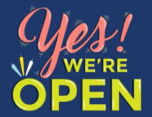 WE R OPEN TODAY!! Check out .